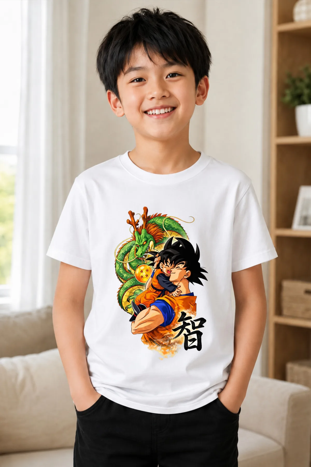 Camiseta Infantil Estampado Frente y Espalda